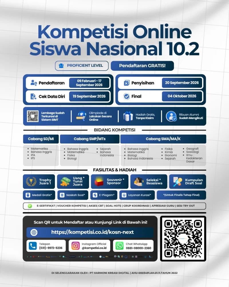 KOMPETISI ONLINE SISWA NASIONAL 10.2